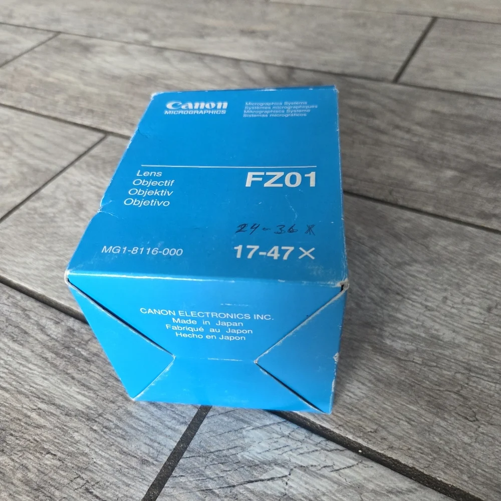 Canon Micrographics FZ01 17–47x Lens‎ MG1-8116-000 Made in Japan Camera Lens